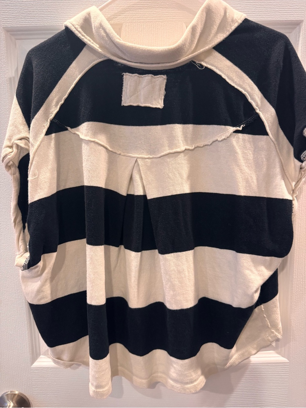 We The Free Black & Cream Striped Polo Knit - Picture 4 of 4